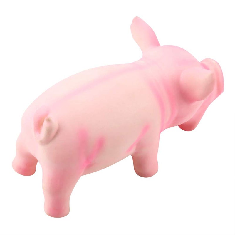Ichiias Dog Chew Toy, Squeaky Pig Dog Toys Latex Grunting Pig Sound Play Dog Toy Cute Pig Grunting Squeak Latex Interactive Squeak Funny Cute Dog Toy Pet Dog Puppy Toy(Pink) - Image 4